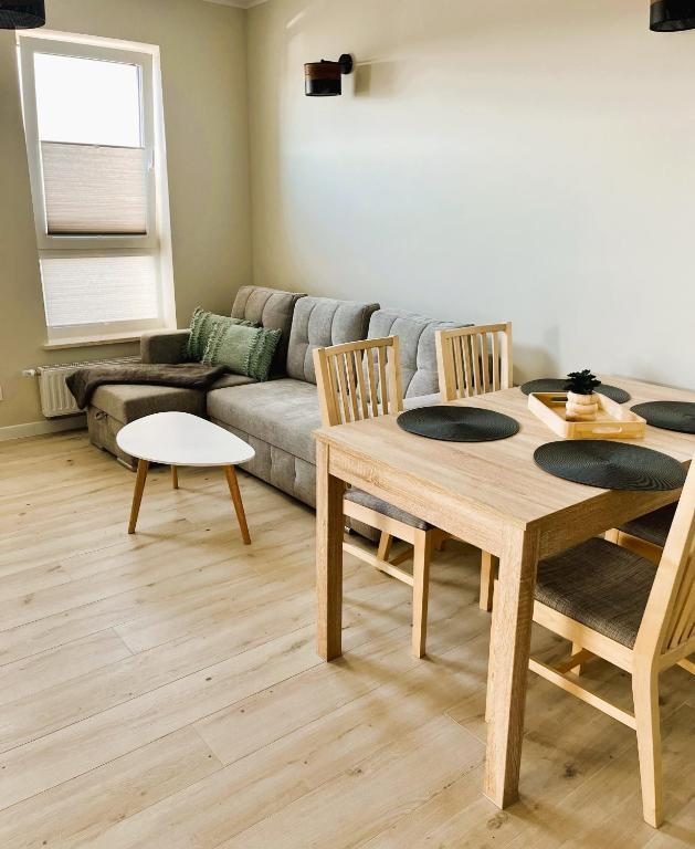Common dining area with sofa and table